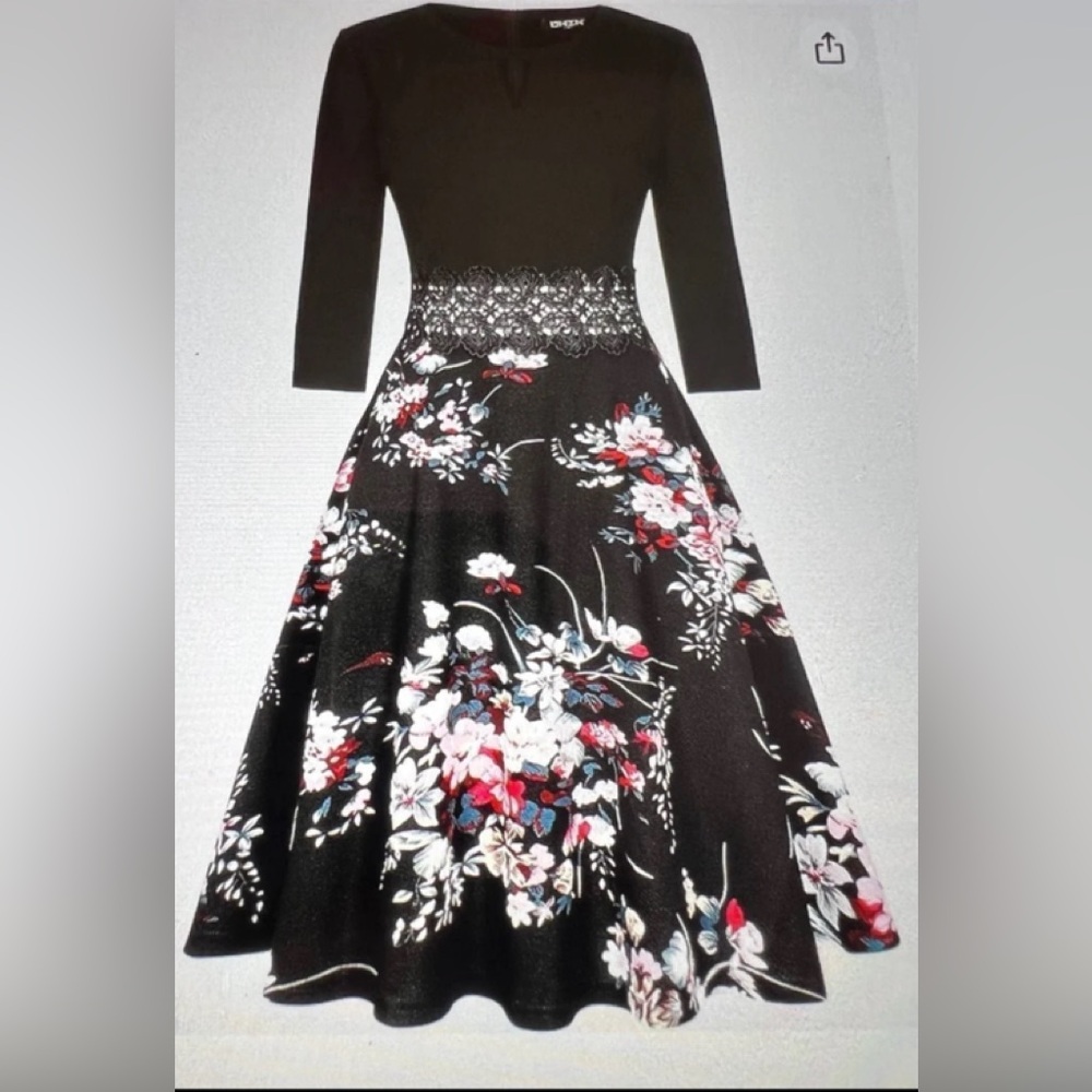 🆕 NWT OWIN FLORAL DRESS (M) - Picture 3 of 8